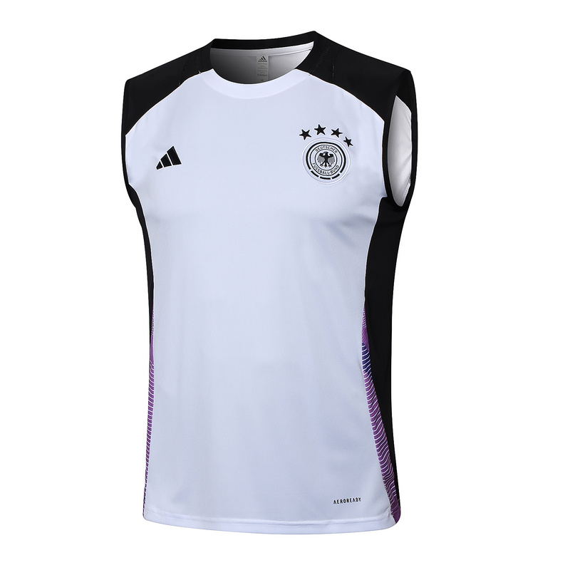 AAA Quality Germany 24/25 White/Black/Purple Vest Jersey